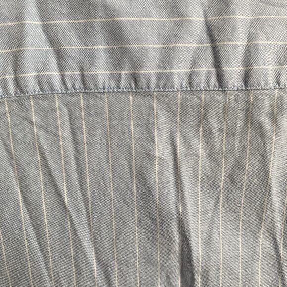 Faherty Mens XL Stretch Oxford Shirt 2.0 Blue White Striped Button Down Shirt - Picture 6 of 11